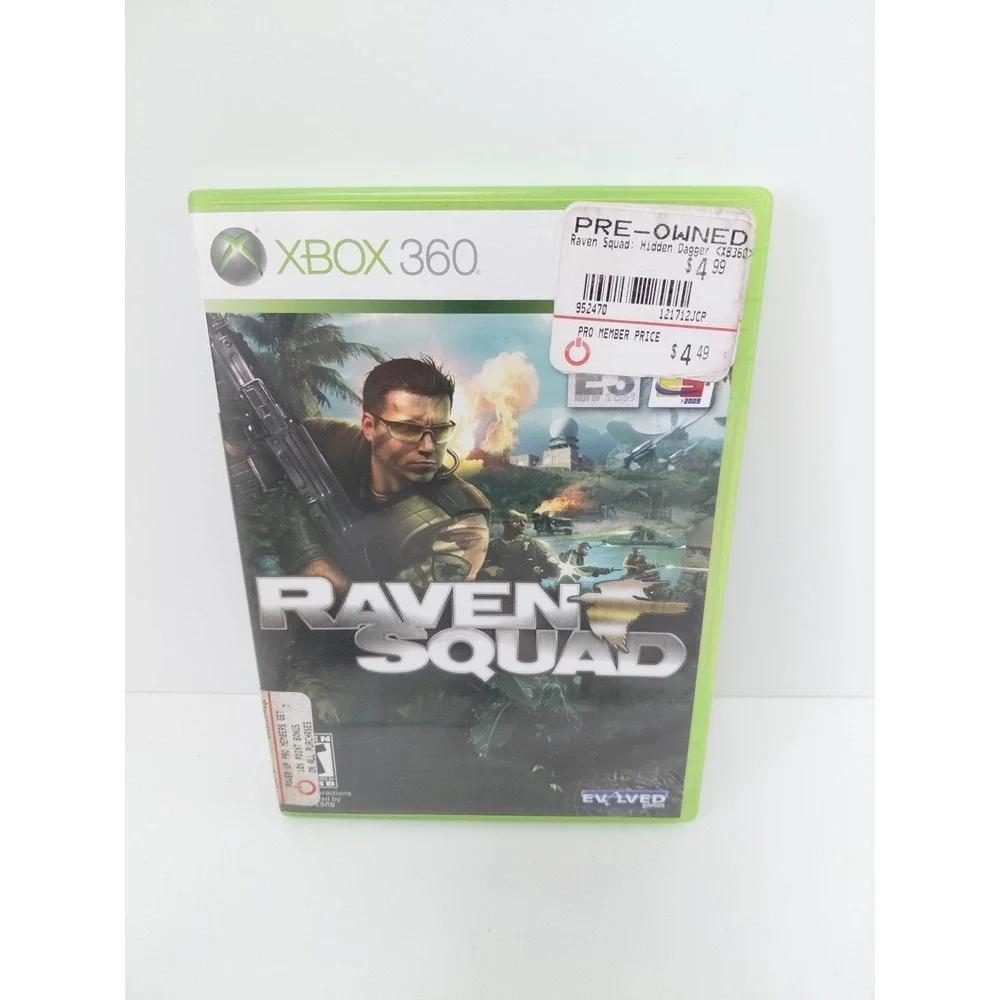 Raven‎ Squad (Microsoft Xbox 360 Game, 2008) Complete CIB